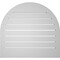 Ekena Millwork Round Top Surface Mount PVC Gable Vent: Functional, w/ 2"W x 1-1/2"P Brickmould Frame, 28"W x 26"H GVPRT28X2602SF - alternate 2